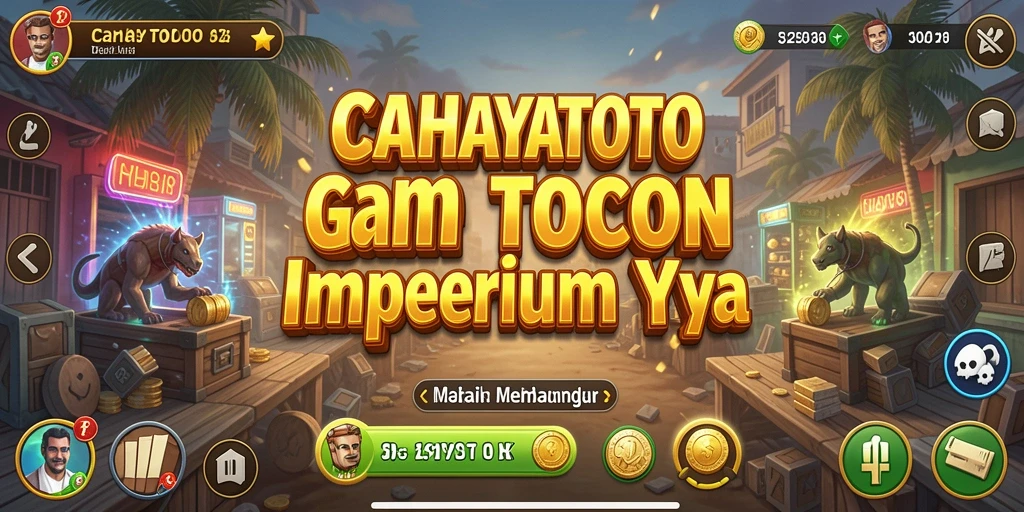 Screenshot gameplay CAHAYATOTO menampilkan manajemen bisnis yang seru.
