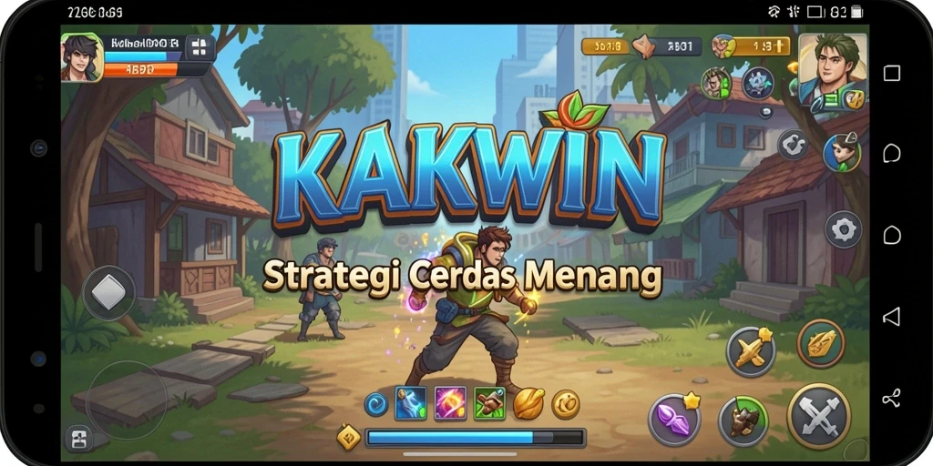 Tampilan gameplay KAKWIN yang dinamis dan strategis.